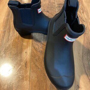 Women's Hunter Original Chelsea Boots - Black Sz 6 US